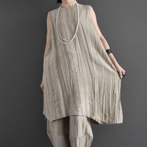 ケトレード
ケトレード 絞り染め綿麻混2WAYチュニック