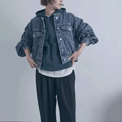 山本定
ノーカラーフリンジデニム