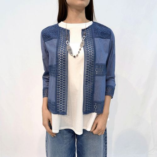 玉一商店
デニム調綿麻PUジャケット