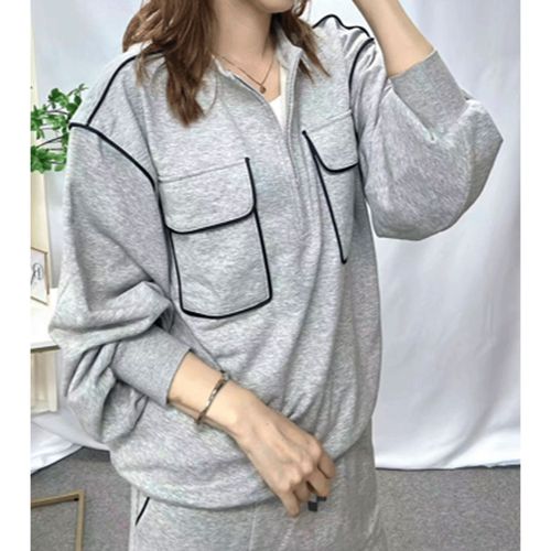 ドナ・マリー
Dona Marie 胸ポケットジッププルオーバー