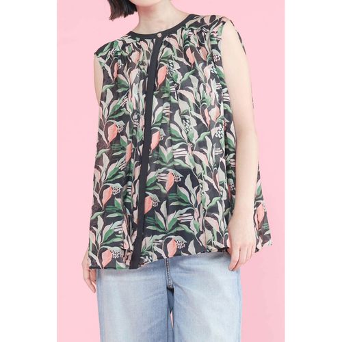 ピースフルベーシス
trois フラワーギャザープリントブラウス