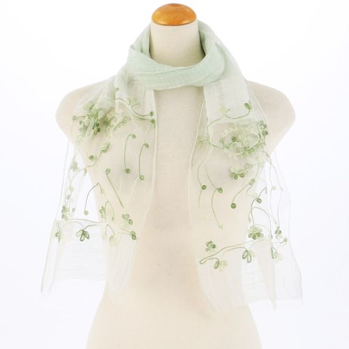 インディラ
インド製 綿シルク刺繍ストール