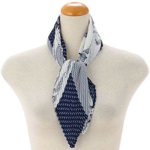 サード　コレクション
プリーツスカーフ リースストライプ