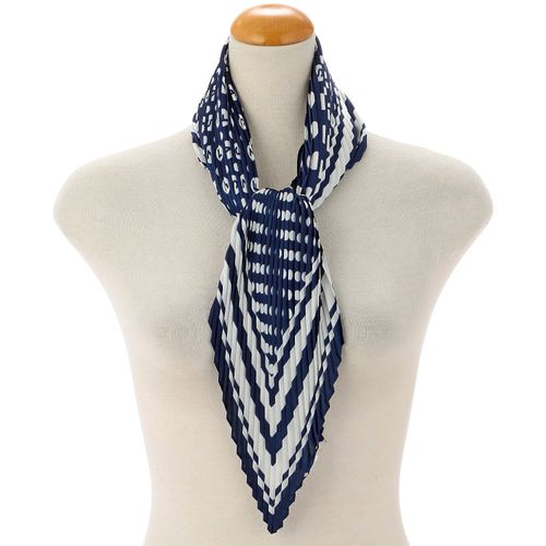 サード　コレクション
プリーツスカーフ ドット英字