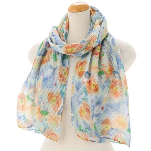 サード　コレクション
水彩フラワープリーツストール