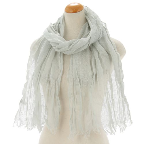 ソレイユ
UV綿麻無地シワ加工ストール