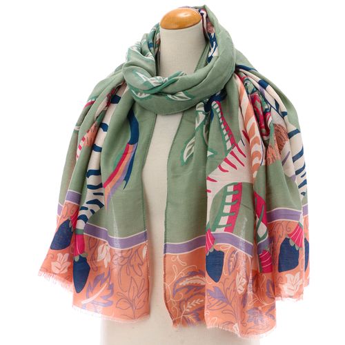 サード　コレクション
シマウマプリント大判ストール