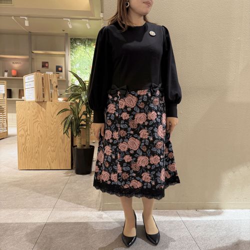 ジェイシーインターナショナル
Super Beauty 花柄ジャガード織切替ワンピース