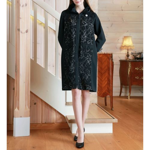 ジェイシーインターナショナル
Super Beauty スタンドフリル透かしレースコート