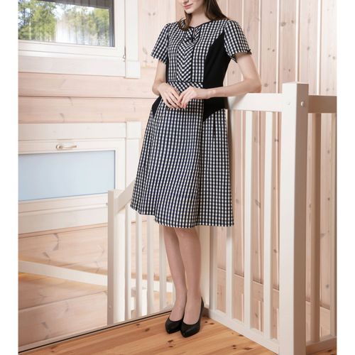 ジェイシーインターナショナル
Super Beauty ギンガムチェック柄切替ワンピース