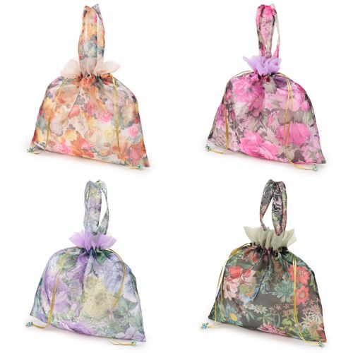 笹倉商店
花柄巾着手提げ