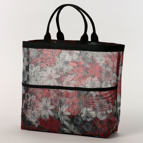 笹倉商店
花柄メッシュ手提げバッグ 大