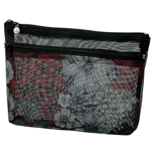 笹倉商店
柄メッシュ 2段ファスナーポーチ 大