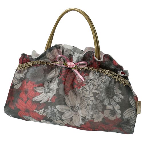 笹倉商店
オーガンジー フリル 手付きポーチ 大