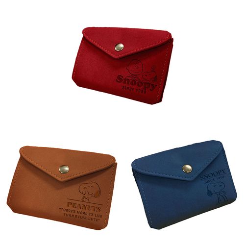生駒クロス
スヌーピー型押しミニ財布（3色セット）
