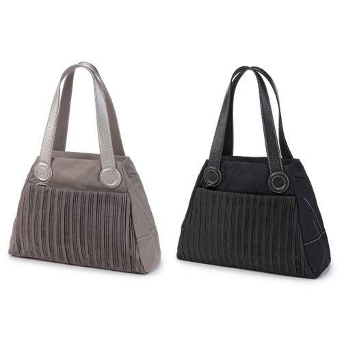 足立
プリーツコンビボストン型バッグ