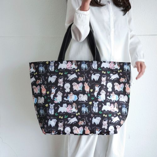東邦撚糸
保冷色々犬柄ビッグトートバッグ