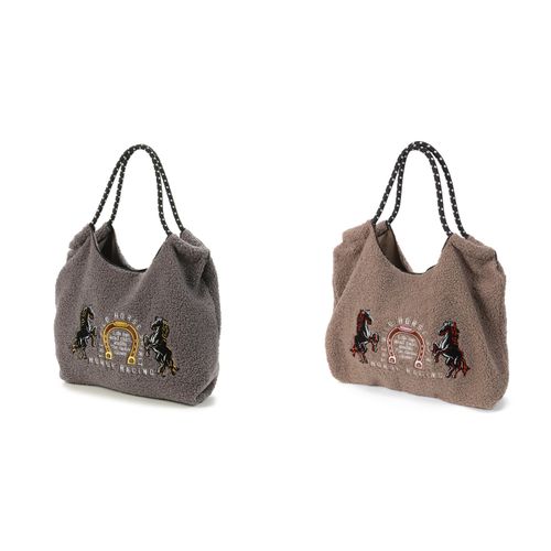 サード　コレクション
馬柄ボアロープハンドルトートバッグ