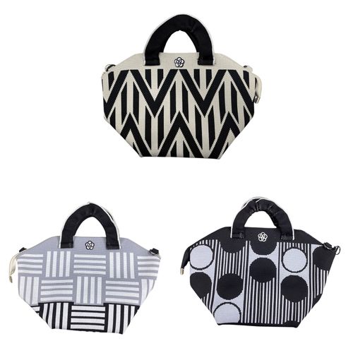 ジェノバ
柄物ニットカメリアパーツ付き2WAYバッグ