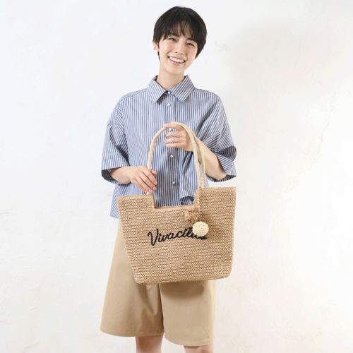 4550521103729







センバドー
雑材ロゴ刺繍ポンポン付トートバッグ