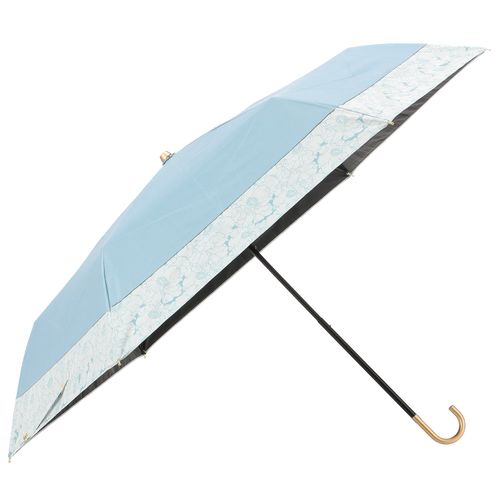 クレール
晴雨兼用 PU モノトーンフラワ－切り継ぎミニ傘