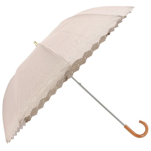 クレール
晴雨兼用 PU フラワーボーダー刺繍トップレス傘