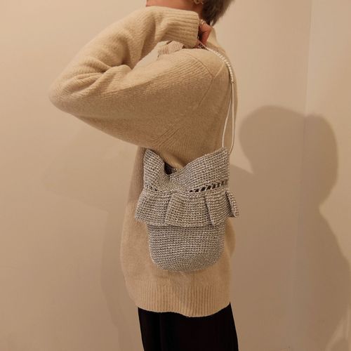 井野屋
メタリックヤーンフリルワンショルダーバッグ