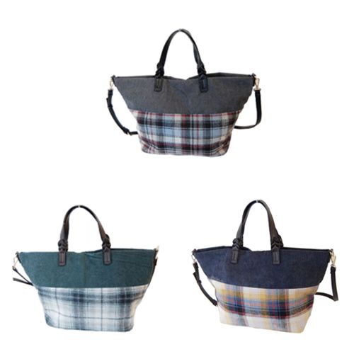 井野屋
チェック柄2WAYトートバッグ