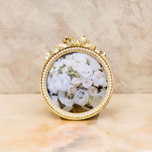 4538280122342



PF2524-1



秋月貿易
マリアージュ プチフォトフレーム（パールリボン）