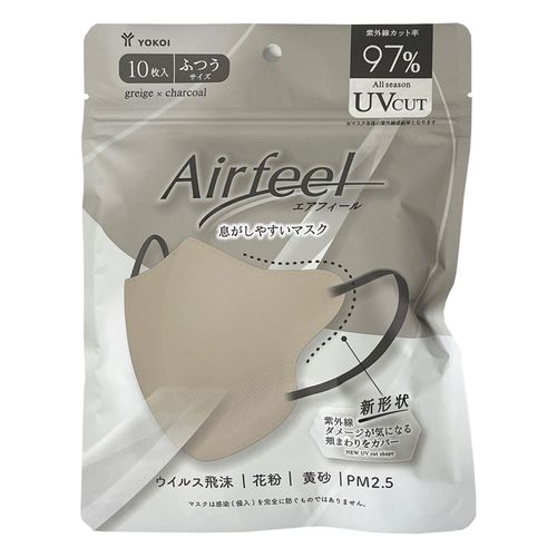 4979773320393



FU10-GR



ヨコイ
エアフィール立体マスク グレージュ×チャコール 10枚入