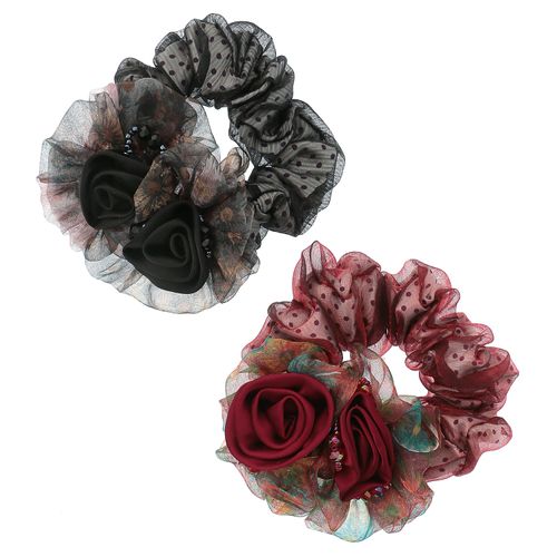 ジェノバ
薔薇付きシュシュ