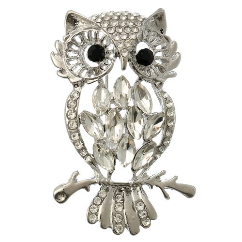 伸美
ふくろうブローチ