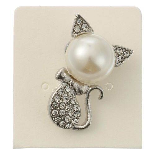 伸美
猫パールタックピン