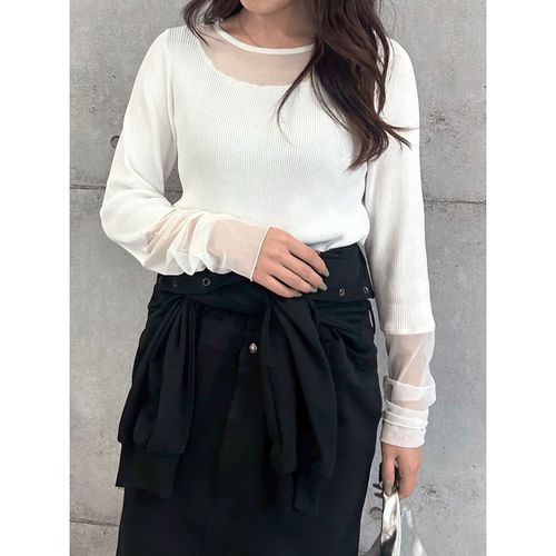 ドリーム
ROSIEE シアードッキングリブニット