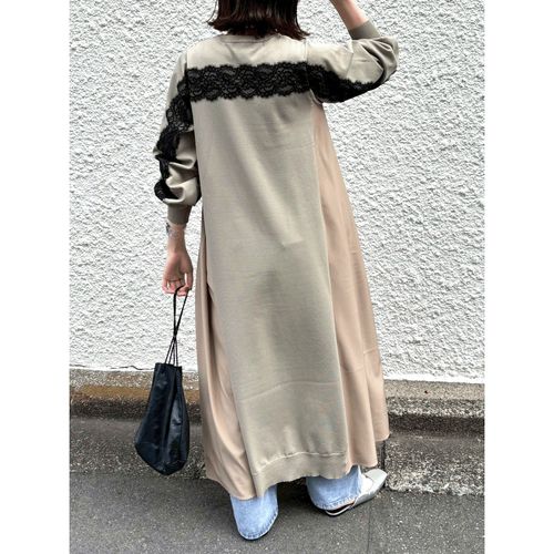 ドリーム
ROSIEE 後レースライン布帛ニットワンピース