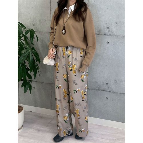 ドリーム
ROSIEE ニュアンス花柄イージーパンツ