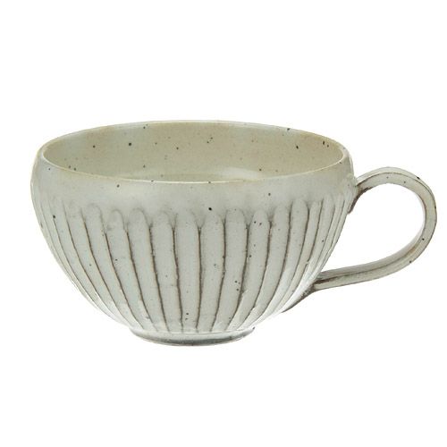 10307



光陽陶器
粉引削ぎ目スープマグ