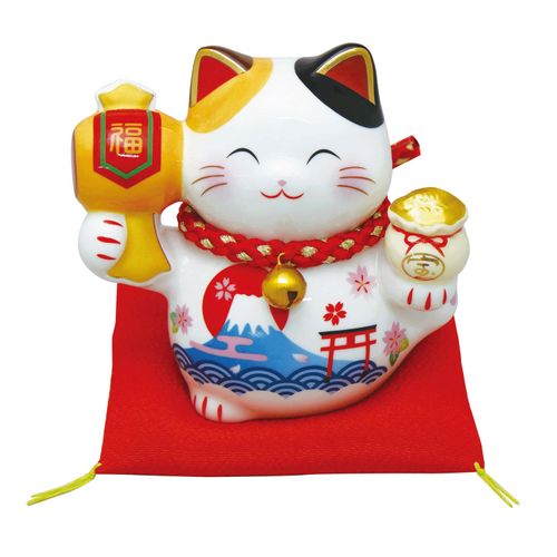 18-334



リュウコドウ
小槌招き猫貯金箱 富士山 小