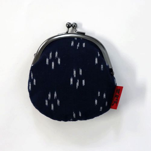 オカモト商店
久留米絣 がま口2．5寸 丸型小銭入