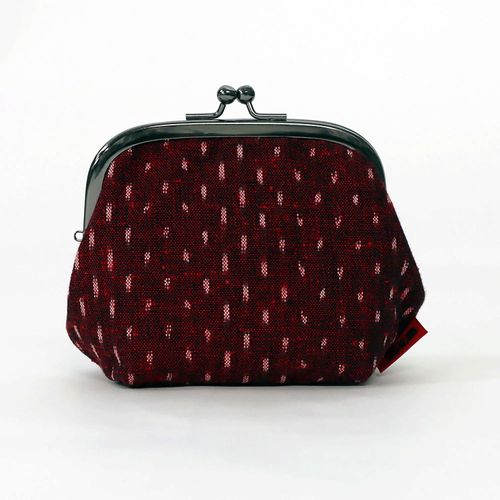 オカモト商店
久留米絣 がま口3．5寸大 角丸