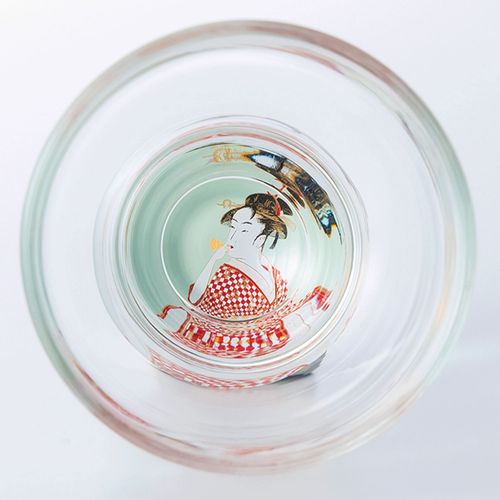 4962127772160



35M2-7



中西工芸
ぬりもん de Verre 盃 歌麿 蒔絵 ポッピンを吹く娘