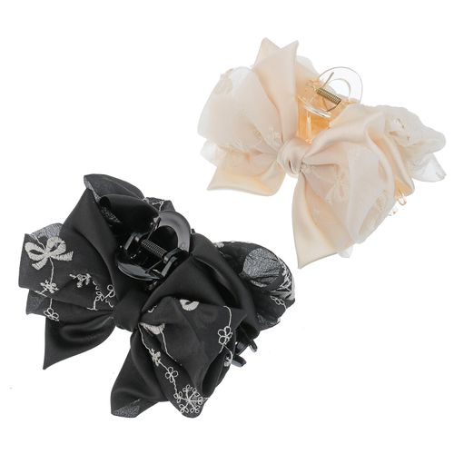 リリマム
刺繍リボン生地バンスクリップ