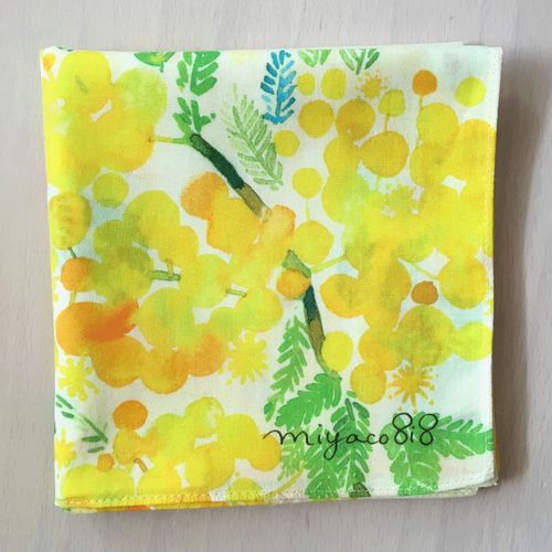 H1



ｍｉｙａｃｏ　ｎｉｓｈｉｏ
miyaco スカーフにもなるハンカチ ミモザ