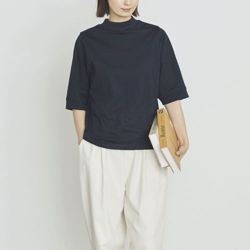 オーブ
オーブ m．n エンザイム加工ハイネック5分袖プルオーバー