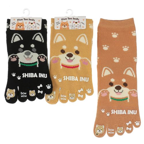 スタジオ・ポアック
5本指 ラバー付き 柴犬 靴下