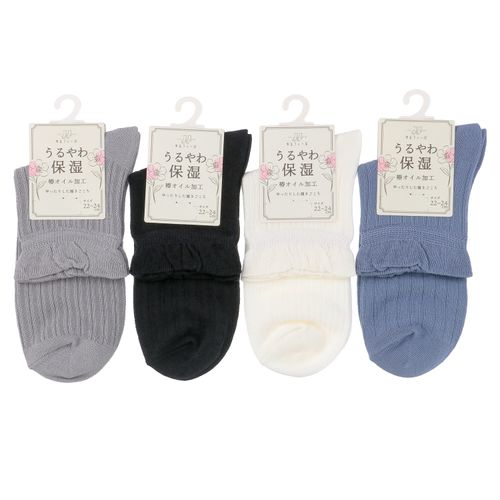 4550728020904







助野
ゆるフィール うるやわ保湿 透かしリブ 靴下