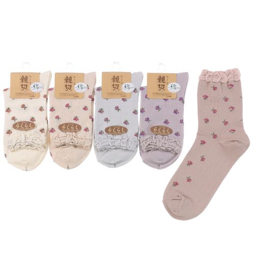 和田繊維
小さな親切 クルー丈 花柄 靴下