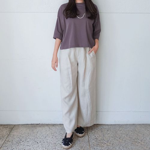 大村産業
JEUNE ET JOYEUX フレンチリネンワイドパンツ 65丈