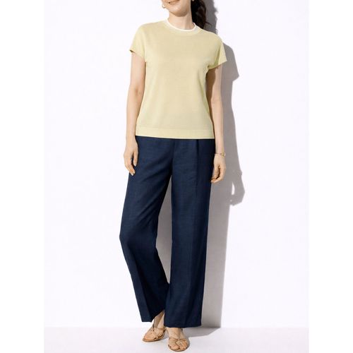 アパレルアイ
麻レーヨン シュッと！ワイドフレアーパンツ