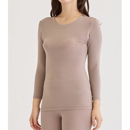 島崎
とろ～り極上インナー 衿狭め8分袖 M／L ジョワイユ